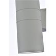Living District Raine 1-Light Modern Aluminum Outdoor Wall Light in Silver