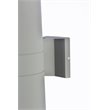 Living District Raine 1-Light Modern Aluminum Outdoor Wall Light in Silver