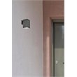 Living District Raine 1-Light Modern Aluminum Outdoor Wall Light in Black