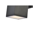 Living District Raine 1-Light Modern Aluminum Outdoor Wall Light in Black