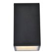 Living District Raine 1-Light Modern Aluminum Outdoor Wall Light in Black