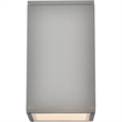 Living District Raine 1-Light Modern Aluminum Outdoor Wall Light in Silver
