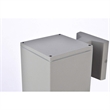 Living District Raine 1-Light Modern Aluminum Outdoor Wall Light in Silver