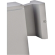 Living District Raine 1-Light Modern Aluminum Outdoor Wall Light in Silver