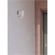 Living District Raine 1-Light Modern Aluminum Outdoor Wall Light in Silver