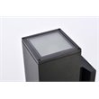 Living District Raine 1-Light Aluminum Outdoor Wall Light in Black Finish