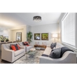 Living District Tully 6-Light Metal & Crystal Flush Mount in Matte Black/Clear