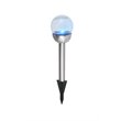 Living District Allium 4-Pack Glass Outdoor LED Pathway Light in Silver