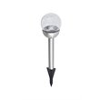 Living District Allium 4-Pack Glass Outdoor LED Pathway Light in Silver