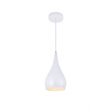 Living District Nora 1-Light Modern Aluminum Pendant in White