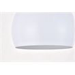 Living District Nora 1-Light Modern Aluminum Pendant in White