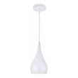 Living District Nora 1-Light Modern Aluminum Pendant in White