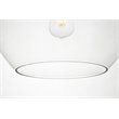 Living District Baxter 1-Light Mid-Century Metal Pendant in Black Finish