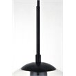 Living District Baxter 1-Light Mid-Century Metal Pendant in Black Finish
