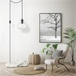 Living District Destry 1-Light Mid-Century Metal Pendant in Black