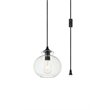 Living District Destry 1-Light Mid-Century Metal Pendant in Black