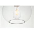 Living District Destry 1-Light Mid-Century Metal Pendant in Black