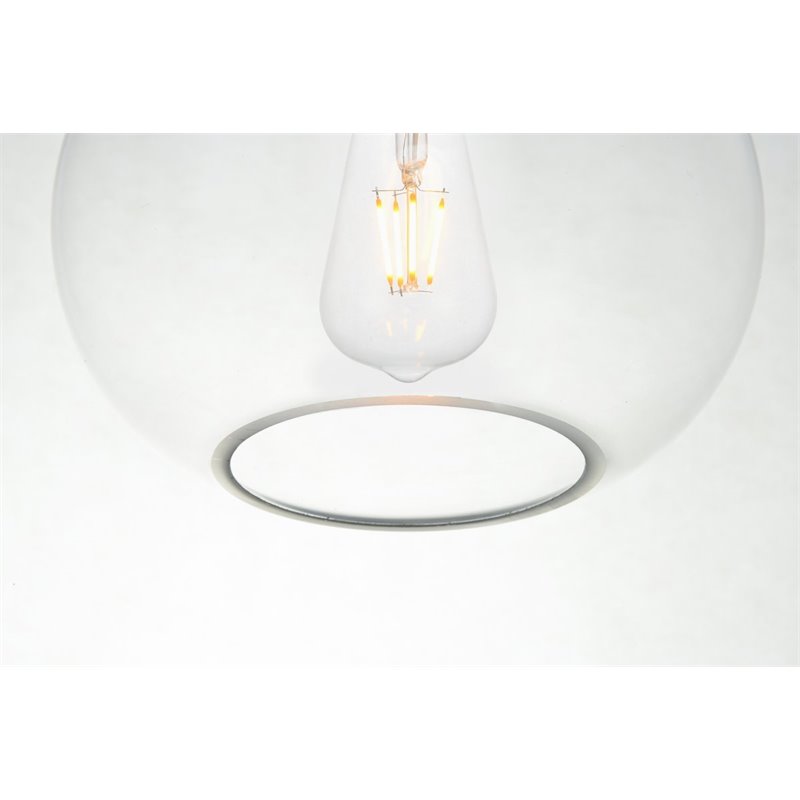 Living District Destry 1-Light Mid-Century Metal Pendant - Brass Finish