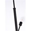 Living District Axel 10-Light Mid-Century Metal Pendant in Black