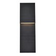 Living District Raine 1-Light Aluminum LED Wall Sconce in Black Finish