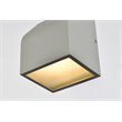 Living District Raine 1-Light Modern Style Aluminum LED Wall Sconce in Silver