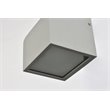 Living District Raine 1-Light Modern Style Aluminum LED Wall Sconce in Silver