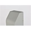 Living District Raine 1-Light Modern Style Aluminum LED Wall Sconce in Silver