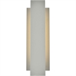Living District Raine 1-Light Modern Aluminum LED Wall Sconce in Silver