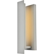 Living District Raine 1-Light Modern Aluminum LED Wall Sconce in Silver