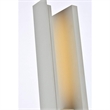 Living District Raine 1-Light Modern Aluminum LED Wall Sconce in Silver