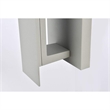 Living District Raine 1-Light Modern Aluminum LED Wall Sconce in Silver