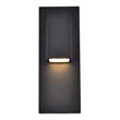 Living District Raine 1-Light Modern Aluminum LED Wall Sconce in Black