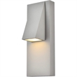 Living District Raine 1-Light Modern Aluminum LED Wall Sconce in Silver