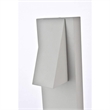Living District Raine 1-Light Modern Aluminum LED Wall Sconce in Silver