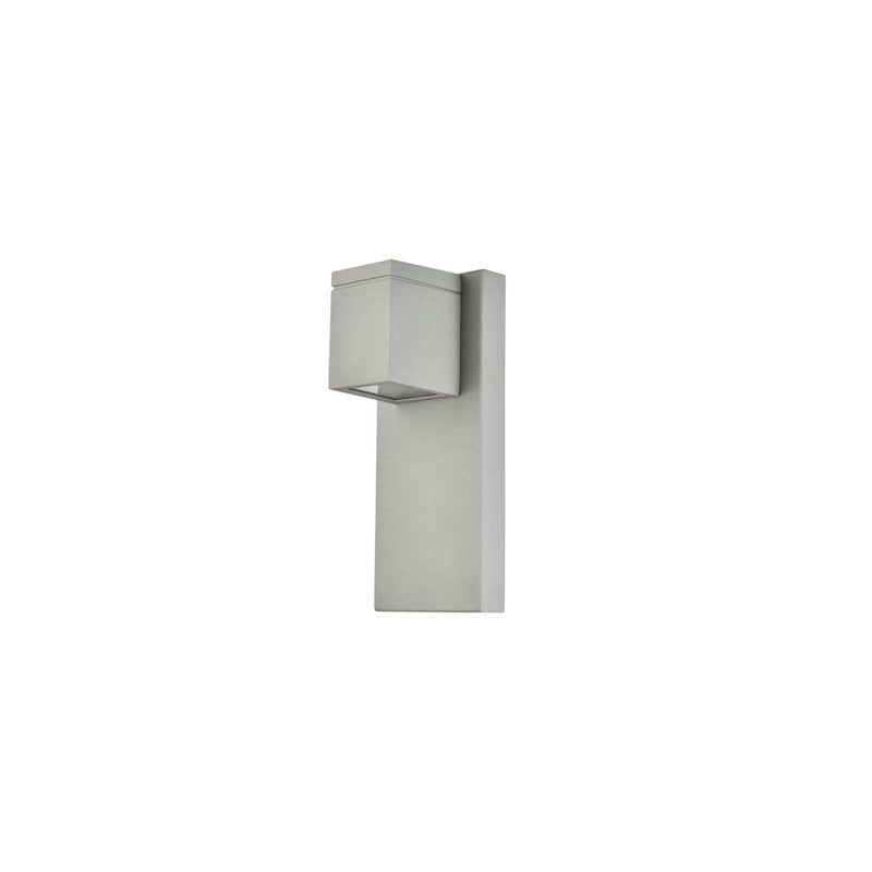 Living District Raine 1-Light Modern Style Aluminum LED Wall Sconce - Silver