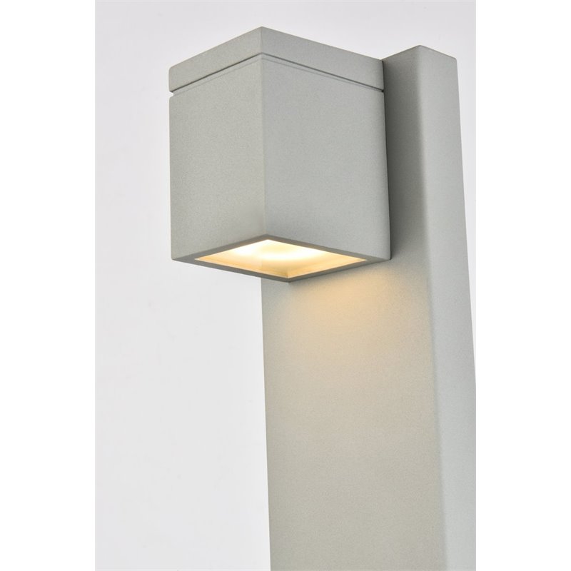 Living District Raine 1-Light Modern Style Aluminum LED Wall Sconce - Silver