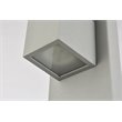 Living District Raine 1-Light Modern Style Aluminum LED Wall Sconce - Silver