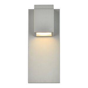 Living District Raine 1-Light Modern Style Aluminum LED Wall Sconce - Silver