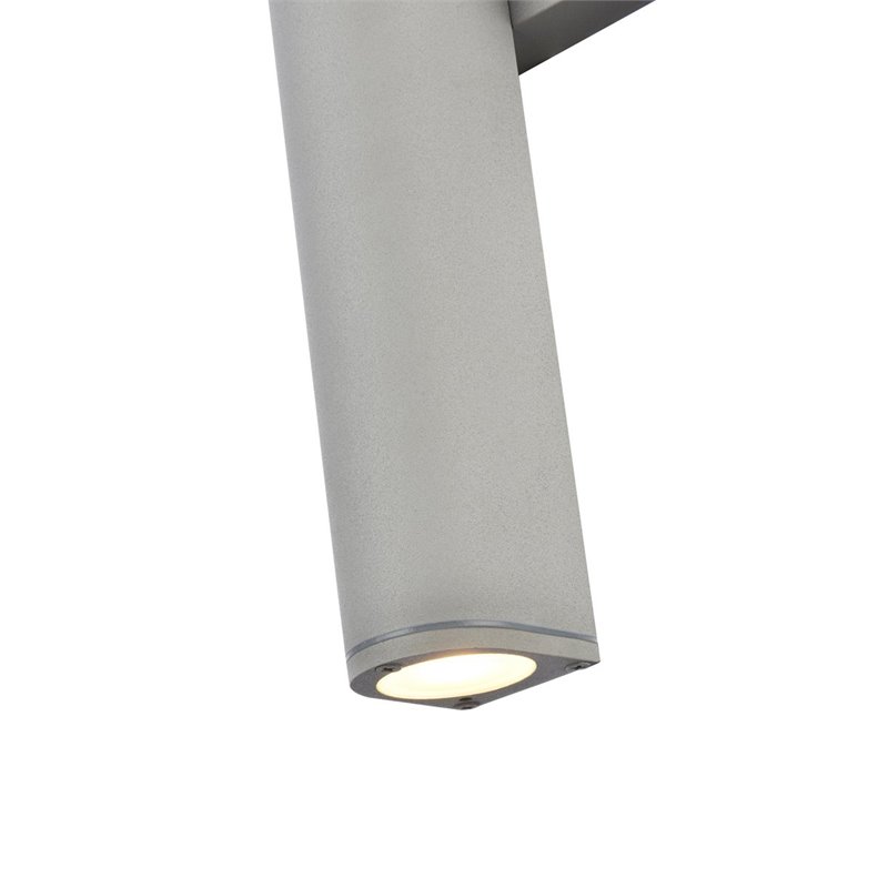 Living District Raine 1-Light Modern Aluminum LED Wall Sconce in Silver Finish