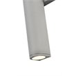 Living District Raine 1-Light Modern Aluminum LED Wall Sconce in Silver Finish