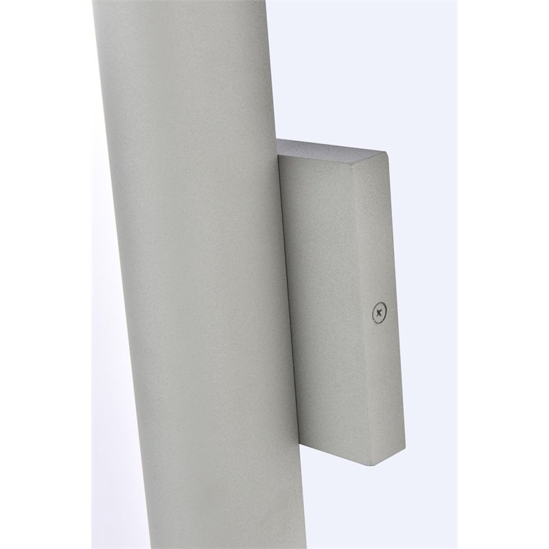 Living District Raine 1-Light Modern Aluminum LED Wall Sconce in Silver Finish