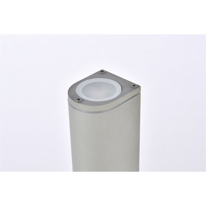 Living District Raine 1-Light Modern Aluminum LED Wall Sconce in Silver Finish