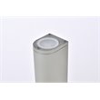 Living District Raine 1-Light Modern Aluminum LED Wall Sconce in Silver Finish