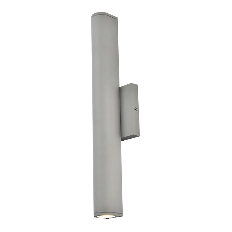 Living District Raine 1-Light Modern Aluminum LED Wall Sconce in Silver Finish