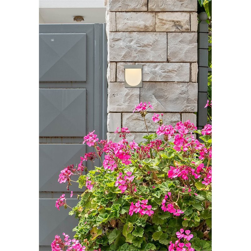 Living District Raine 1-Light Aluminum LED Wall Sconce - Silver Finish