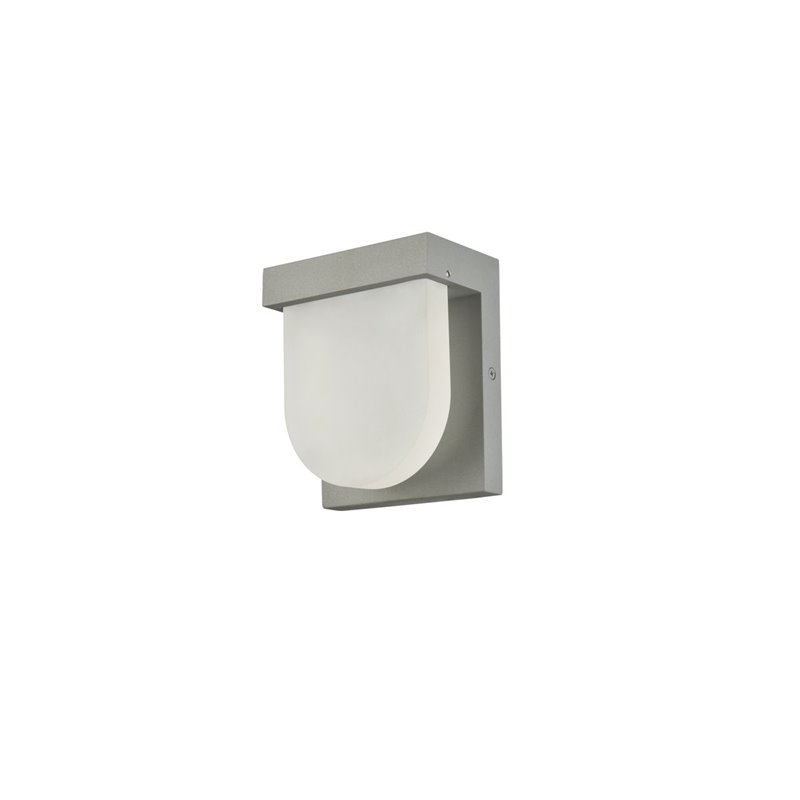 Living District Raine 1-Light Aluminum LED Wall Sconce - Silver Finish
