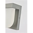 Living District Raine 1-Light Aluminum LED Wall Sconce - Silver Finish