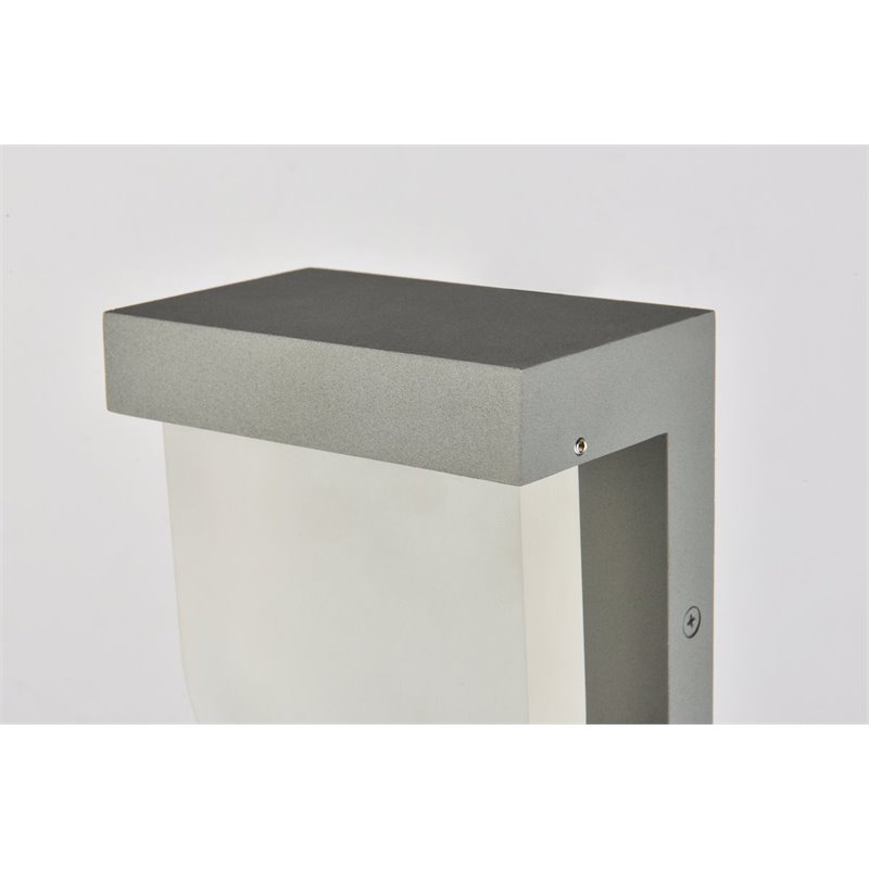 Living District Raine 1-Light Aluminum LED Wall Sconce - Silver Finish
