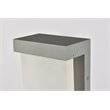 Living District Raine 1-Light Aluminum LED Wall Sconce - Silver Finish