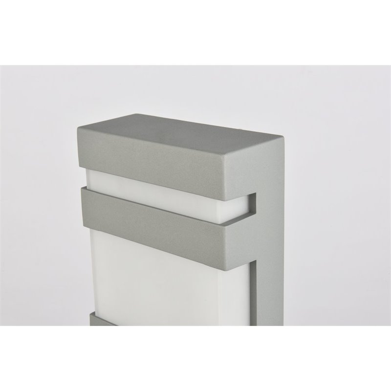 living district raine 1-light 5&quot modern style aluminum led wall sconce - silver